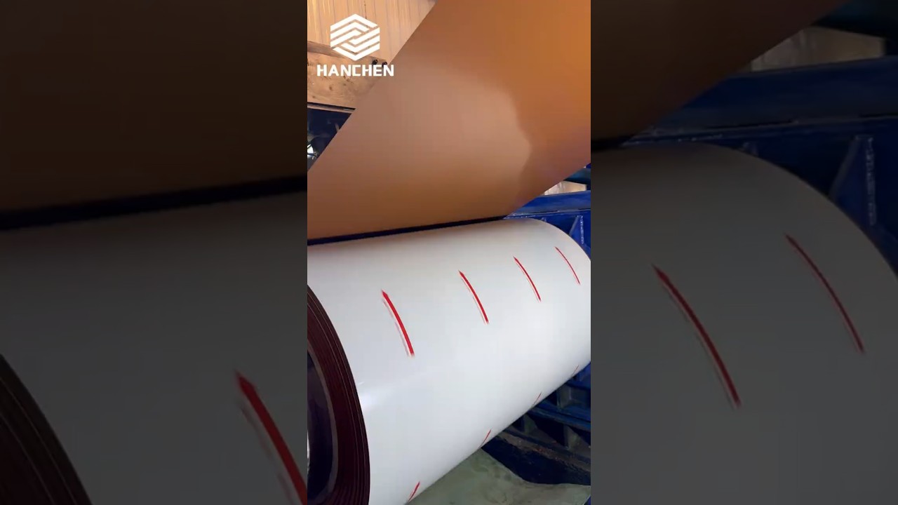 Color Coated Aluminum Coil with Protective Film | Hanchen Metal Production