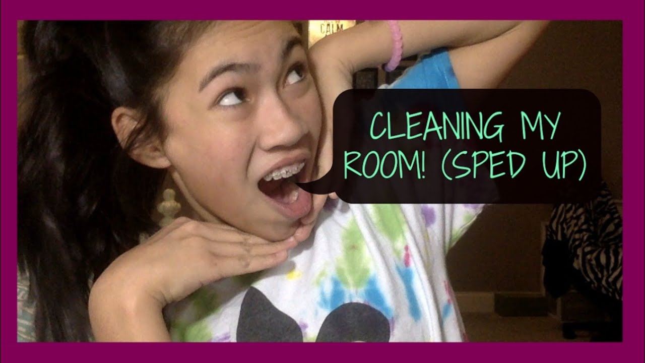 CLEANING MY ROOM! SPED UP//MarysaLeo