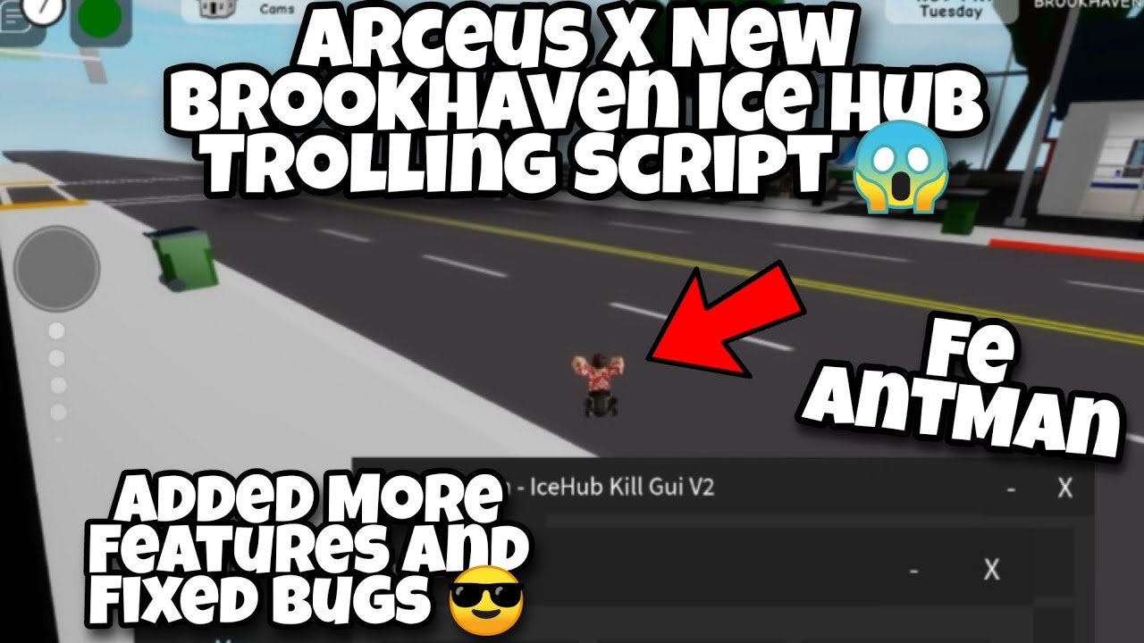 Arceus X New Brookhaven Ice Hub Trolling Script 😱 - YouTube