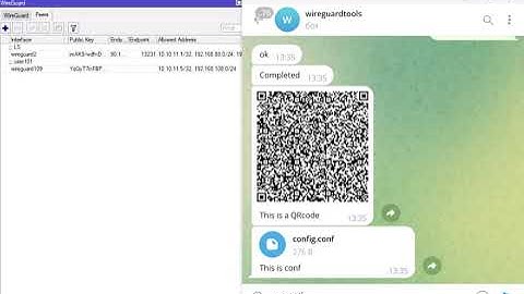 Mikrotik WireGuard +TelegramBot