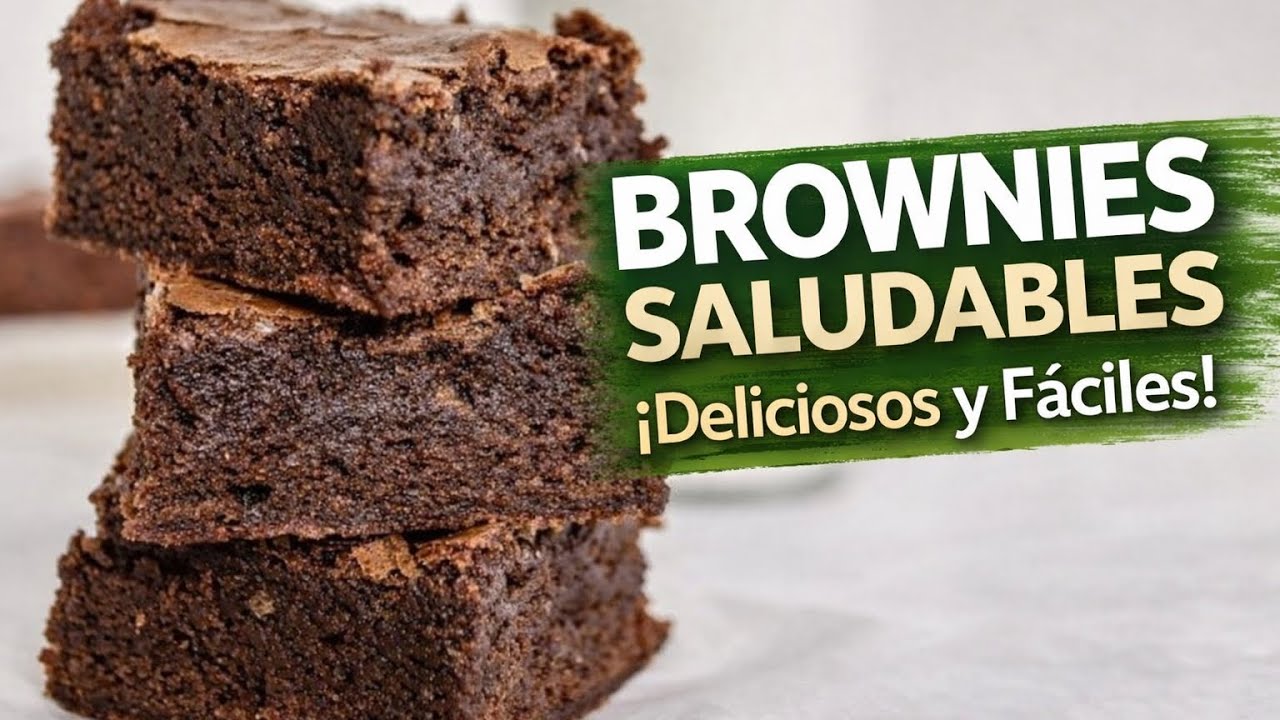Brownies Saludables Súper Jugosos 🍫 Sin Culpa y Muy Fáciles