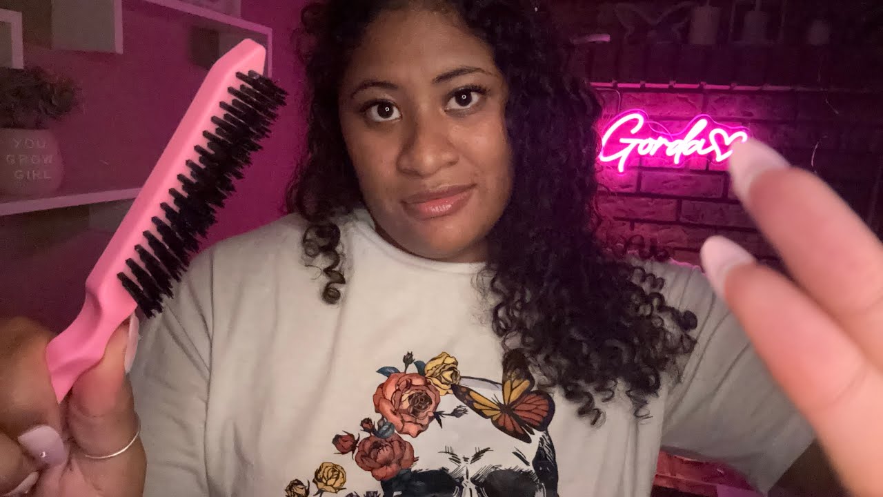 ASMR~ Spit Painting Your Edges | Wet Mouth Sounds