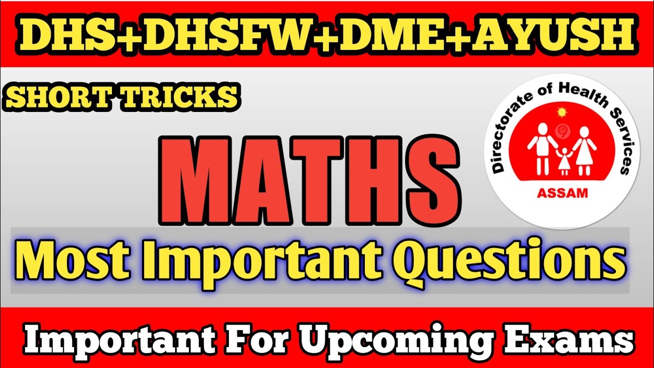 DHS-Maths Important questions 2022