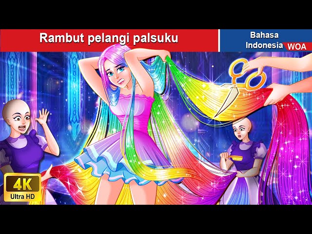 Rambut pelangi palsuku ‍👸🏻 Dongeng Bahasa Indonesia ✨ WOA Indonesian Fairy Tales class=