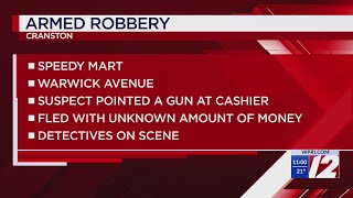 Cranston convenience store robbed at gunpoint