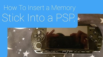 How to insert a Memory Stick into a PSP (2000 and 3000 only)