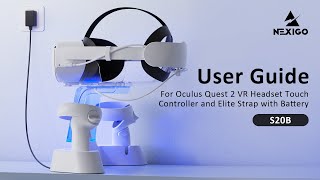 NexiGo S20/S20B Charging Dock for Oculus Quest 2, Instructions