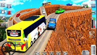 Uphill Offroad Bus Driving Simulator - 3D Gameplay screenshot 4