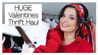HUGE Thrift Haul - Valentines Day Aesthetic