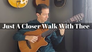 Video thumbnail of "Just A Closer Walk With Thee (Louis Armstrong) - Fingerstyle"