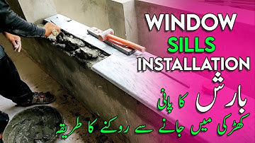 How to Stop rain water getting in windows. Installtion of marble window sills