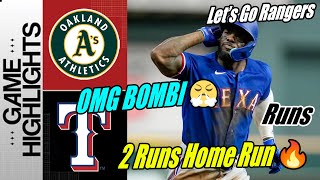 Texas Rangers vs Oakland Athletics [TODAY] Garcia Bombi 2 Home Runs Highlights | MLB Highlights