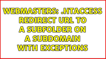 Webmasters: .htaccess redirect url to a subfolder on a subdomain with exceptions