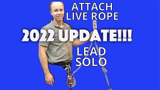 Lead Solo Climbing - How to Unweight the Live Rope to Prevent Backfeed (2022 update!)