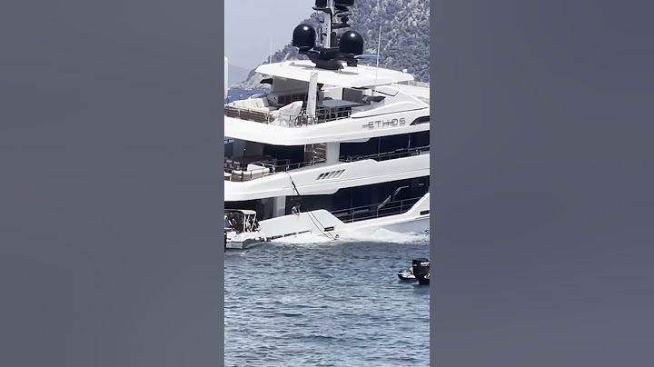 Shocking footage shows a superyacht SINKING off the coast of Kefalonia