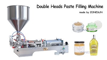 How to use ZS-GT2 Double Heads Paste Filling Machine