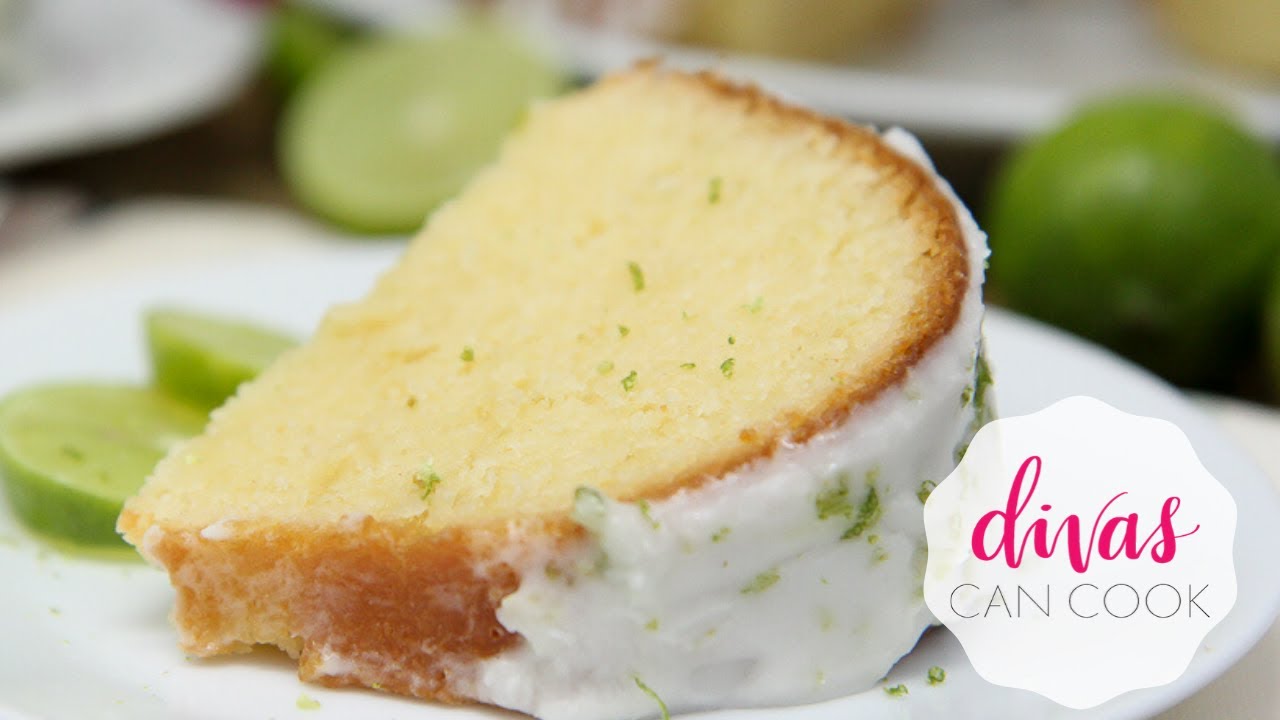 Key Lime Pound Cake w/ Key Lime Cream Cheese Glaze | Divas Can Cook