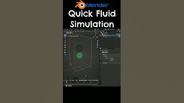 Blender Snelle Vloeistofsimulatie #shorts