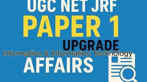UGC NET JRF Paper 1 | Communication Part 2