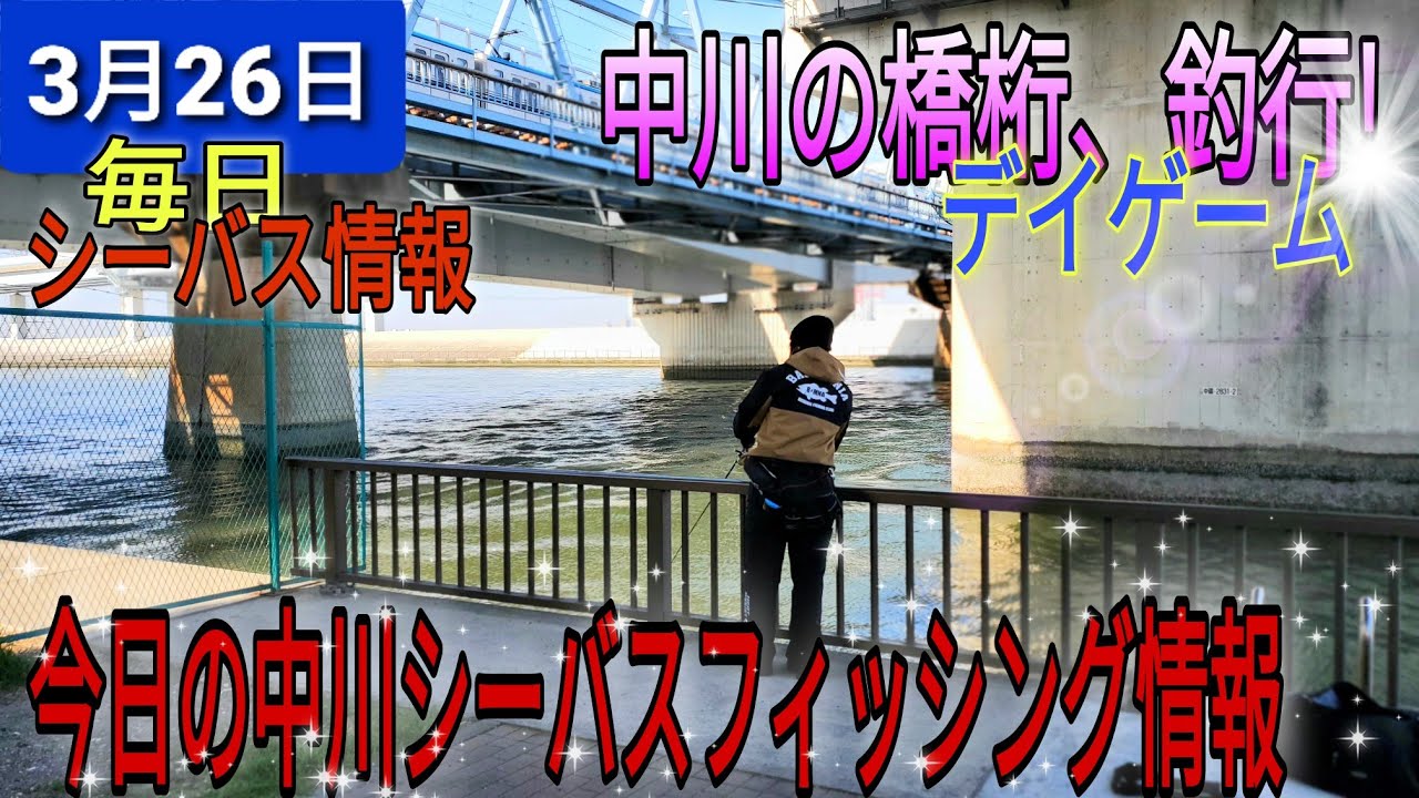 中川シーバス デイゲーム 毎日釣り調査動画配信中 よろしくお願いします Youtube