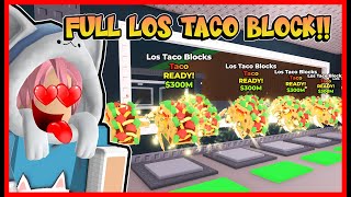100 % LUCK !! ATUN BUKA FULL BASE LOS TACO BLOCK !! ROBLOX