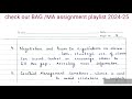 BEGAE 182 solved assignment 2024-2025 | BEGAE 182 solved handwritten assignment 2024-2025 | BAG