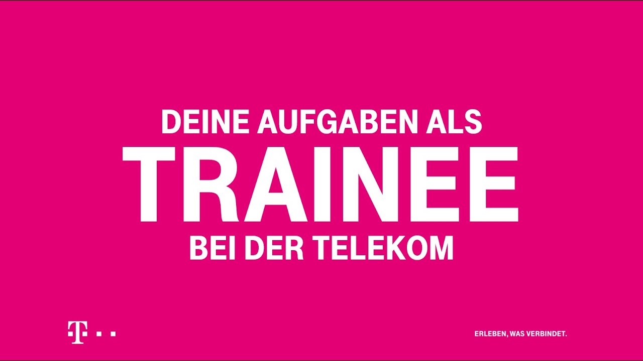 Deine Aufgaben Als Telekom Trainee Youtube