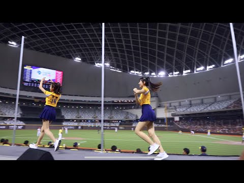 大巨蛋應援舞台這樣跑太拼了吧 貴貴 曼容注意安全呀 PS女孩 cheerleaders fancam