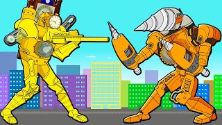 Boss Clockman Vs Boss Drillman! Skibidi Toilets Cartoon Animation