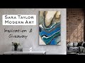 Modern Chic’ puddle pour, MelyD inspiration video, plus Arteza paint Giveaway!🙏✨