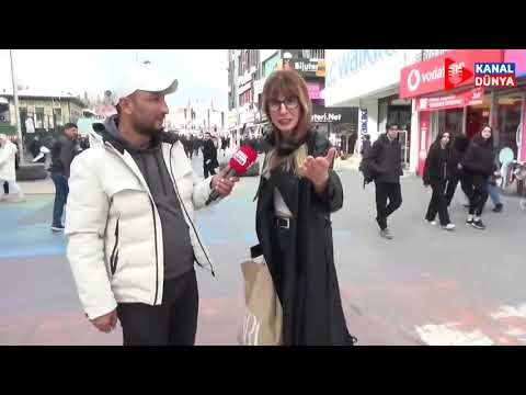 Sokak röportajı sırasında küfür eden kadın!