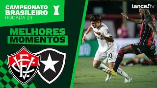 VITÓRIA 1 X 0 BOTAFOGO - MELHORES MOMENTOS - CAMPEONATO BRASILEIRO - 23ª RODADA