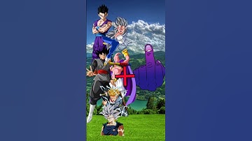 dragon Ball characters in middle finger #anime #edit #dbs