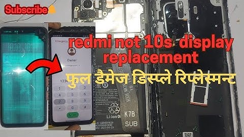 Redmi not 10s display change ||Redmi not 10s display replacement full video #smartphone #mobile