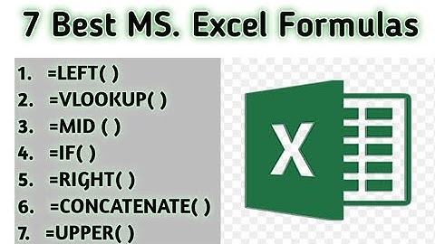 7 Most Important Excel Formulas - You must know #viral #trending #excelformulas