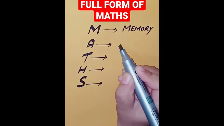 FULL FORM OF MATHS😍#maths #MATHSFUN#shorts #viral - DayDayNews