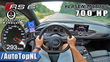 700HP AUDI RS6 Klasen on AUTOBAHN [NO SPEED LIMIT!] by AutoTopNL