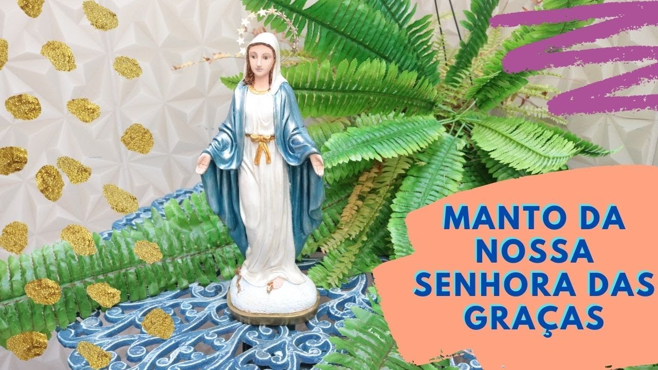 Pintura em Gesso - Manto de Nossa Senhora das Graças