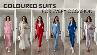 COLOURED SUITS FOR ANY OCCASION | Power Dressing Reimagined | ONE SUIT ENDLESS LOOKS