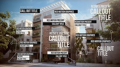 After Effects Template: Call-Out Titles