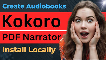 Convert PDF Files to Audiobooks with Kokoro TTS Model Locally - PDF Narrator