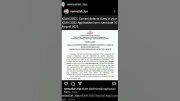 #KEAM APPLICATION FORM✅ 2022 #kerela #neet2022 #registration #neet_motivation #neet_aspirant_status