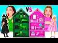 Harika Bir Bebek Evi İnşa Ediyoruz Barbie ve Wicked Meydan Okuma | Eğlenceli Anlar Fun Challenge