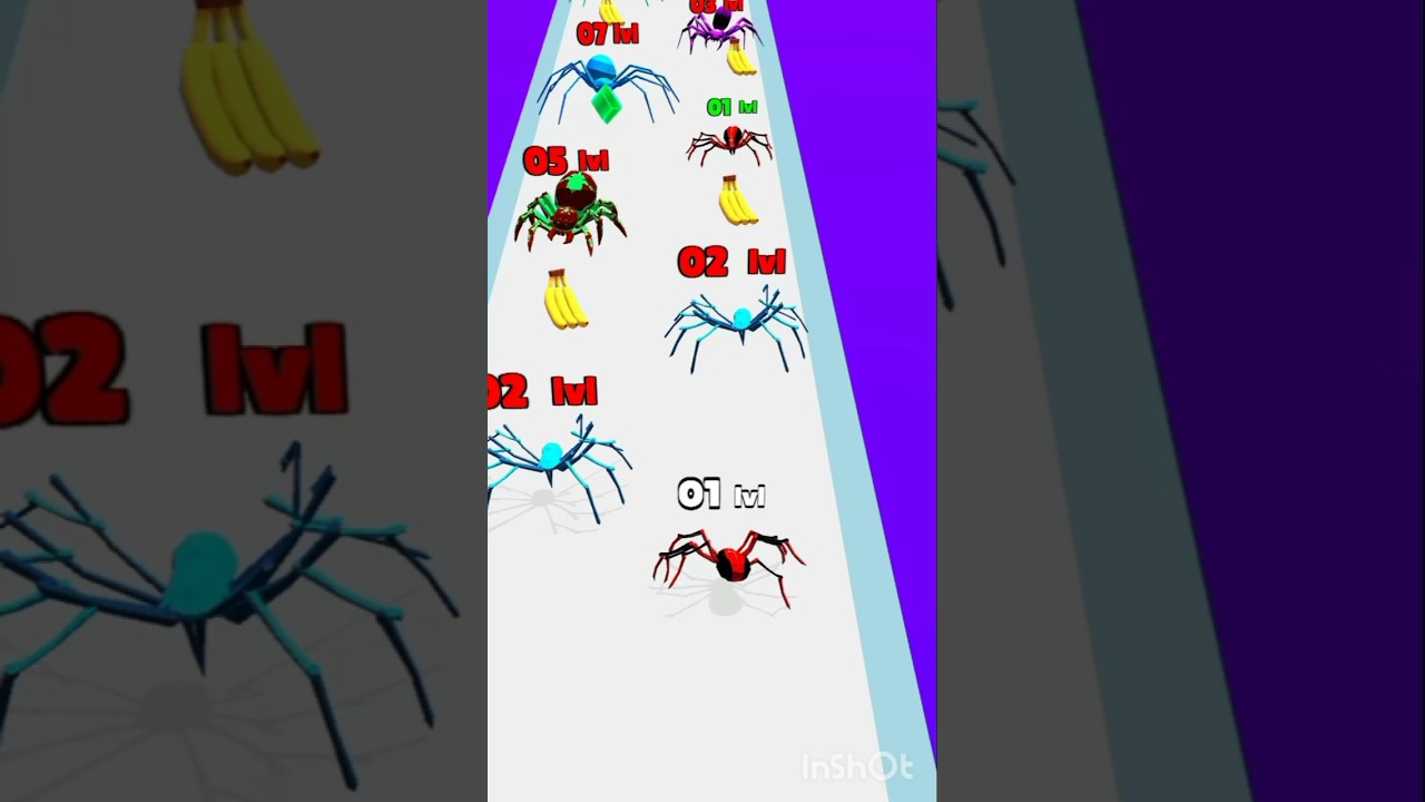 spider run 3D Satisfying gameplay Android IOS
