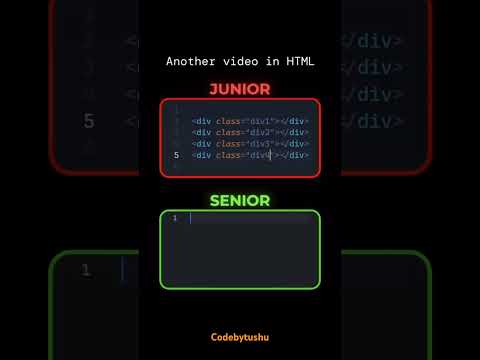 "HTML Basics to Advanced: Mastering Junior & Senior Level Skills!" #webdevelopment #css #html