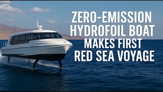 “Game-Changer! World’s Fastest Electric Passenger Boat Debuts in Red Sea” #p12hydrofoil#zeromission screenshot 4