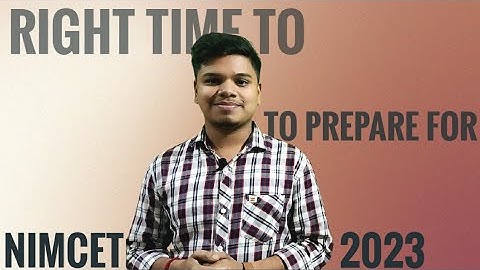 What is the right time to prepare for NIMCET 2023 exam #elite #eduventures #nimcet2023