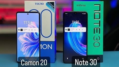 INFINIX Note 30 VS TECNO Camon 20. Slightly Different