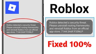 Fix Roblox detected a security threat Problem || Roblox security threat detected Problem Solved screenshot 1