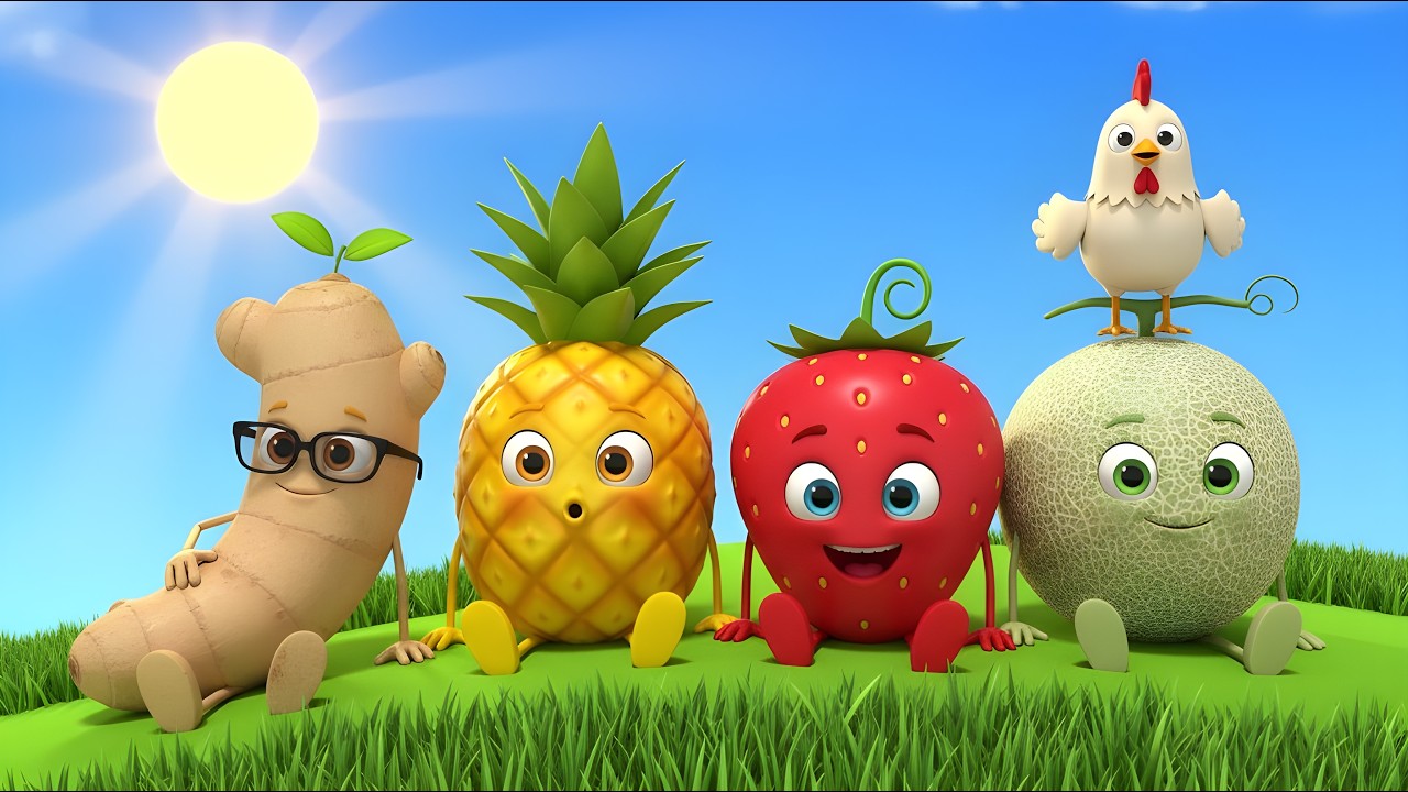 Fruits Dance Party 🍉 Learning Fruits Song for Toddlers | Kids Nursery Rhymes